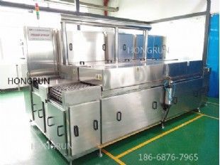 通過式零部件噴淋清洗干燥機(jī)，燃油泵部件清洗機(jī)